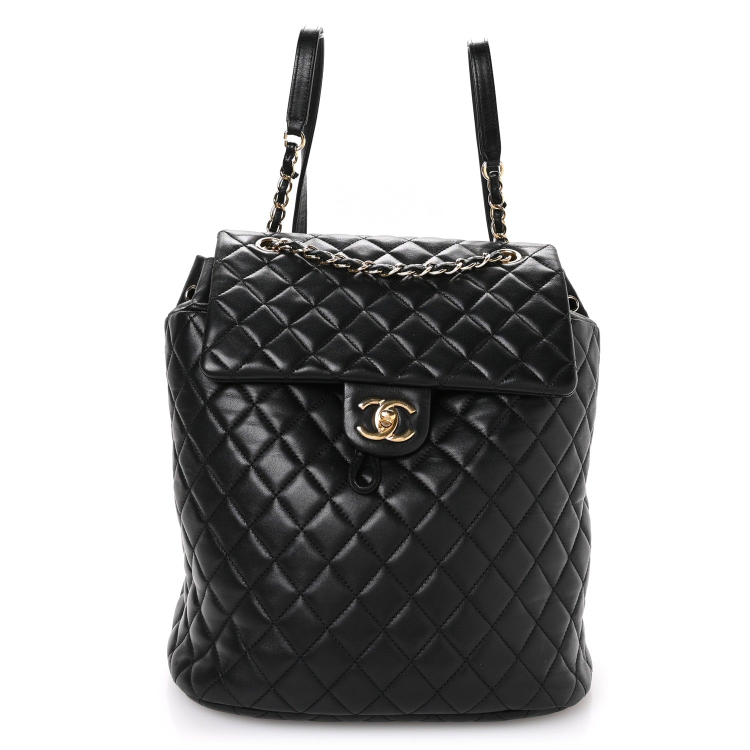Chanel Lambskin Quilted Large Urban Spirit Backpack Black 2 of 21