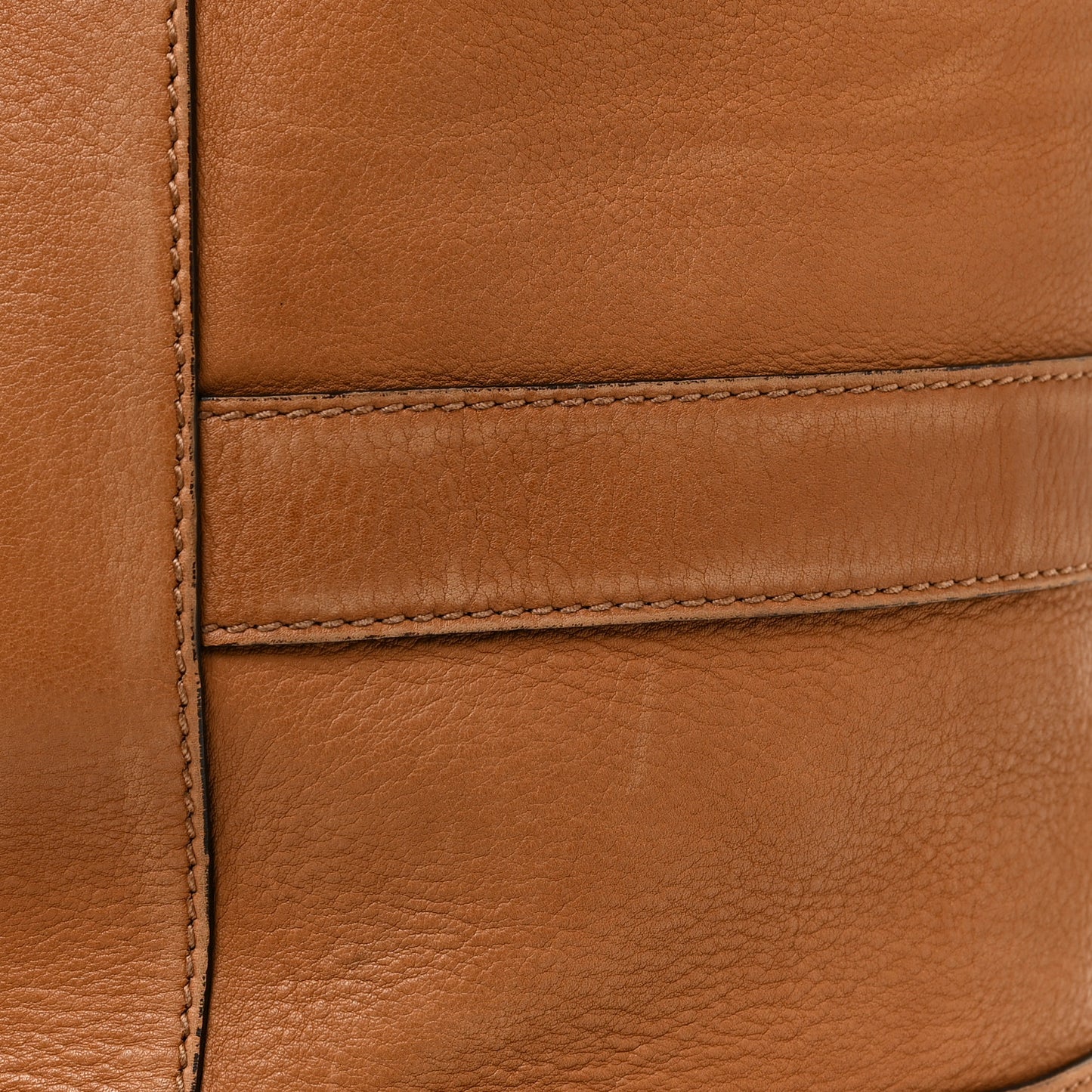 Soft Washed Calfskin Sling Duffle Biscotto