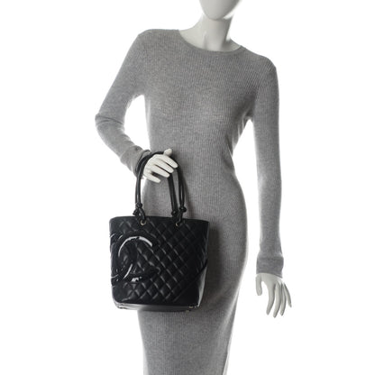 Chanel Calfskin Quilted Medium Cambon Tote Black 2 of 7