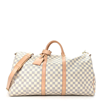 Louis Vuitton Damier Azur Keepall Bandouliere 55 1 of 10
