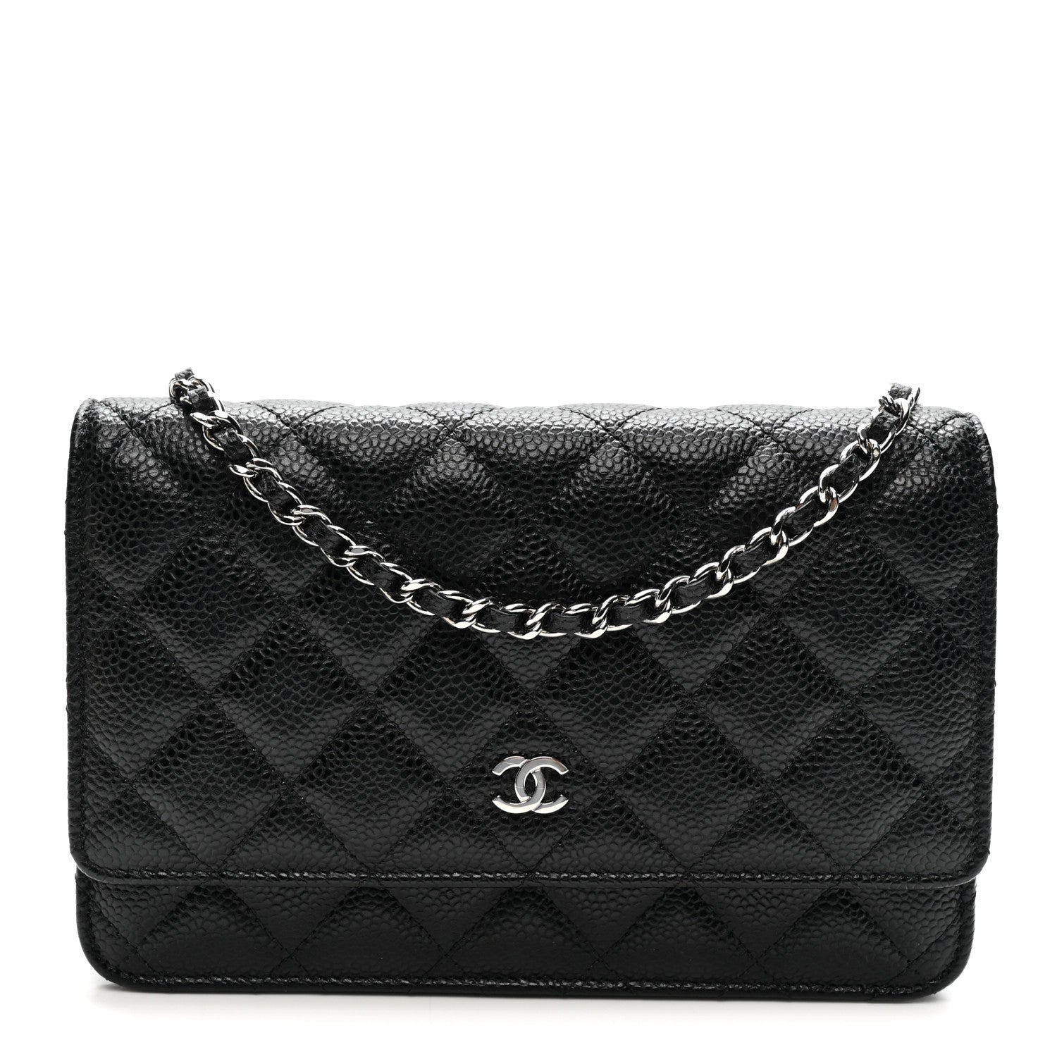 Chanel Caviar Quilted Wallet on Chain WOC Black 1 of 11