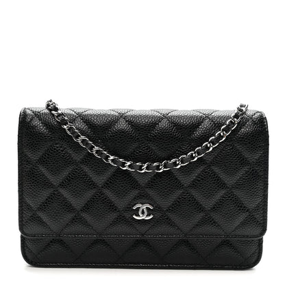 Chanel Caviar Quilted Wallet on Chain WOC Black 1 of 11