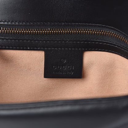 Gucci Calfskin Matelasse Small GG Marmont Shoulder Bag Black 6 of 10