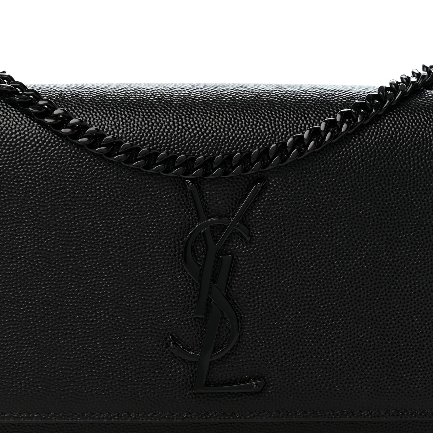 Grain De Poudre Small Monogram Monochrome Kate Satchel Black