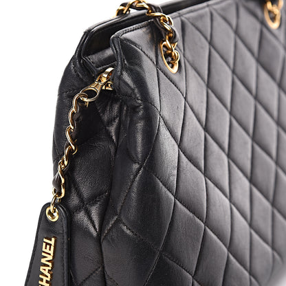 Chanel Lambskin Quilted Shoulder Bag Black 11 of 13
