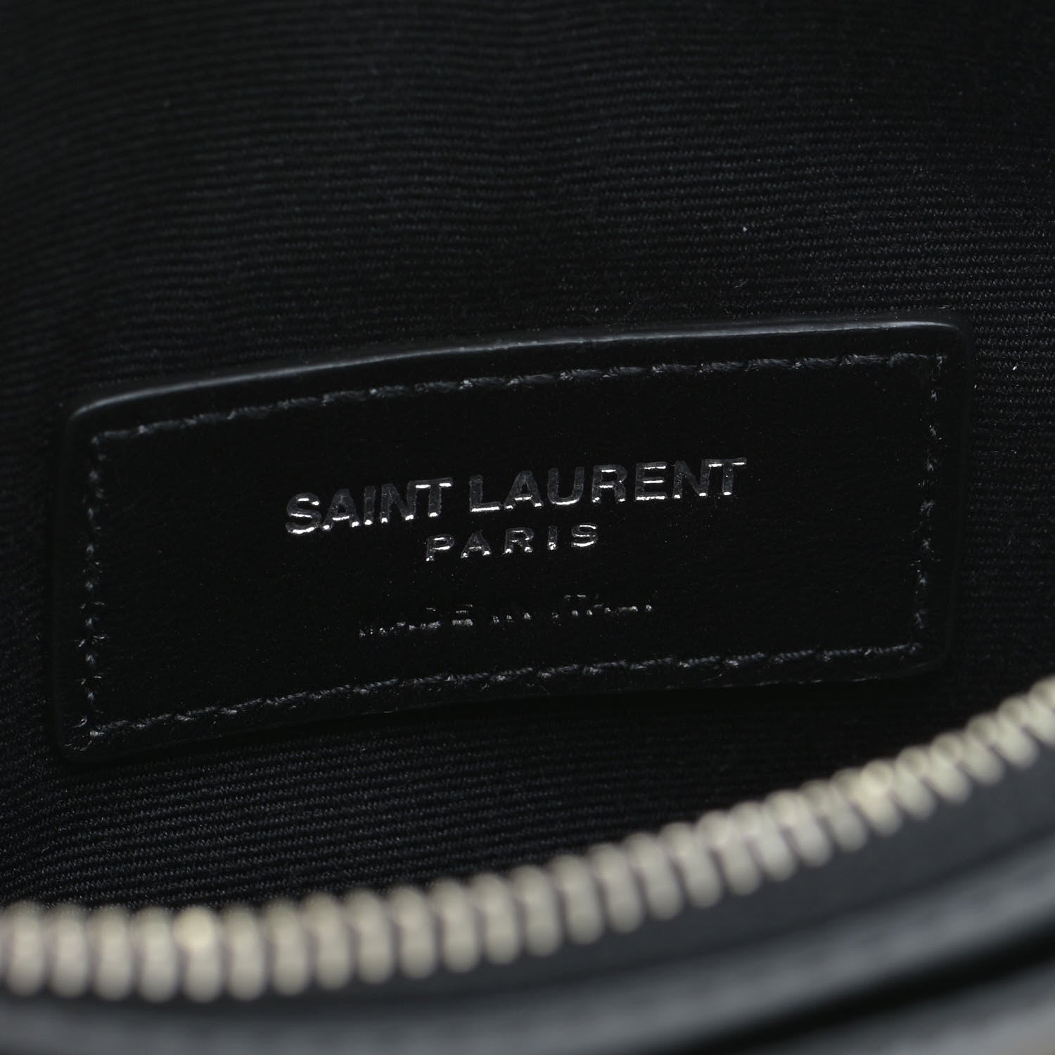 Saint Laurent Smooth Calfskin Monogram Bill Pouch Black 7 of 11