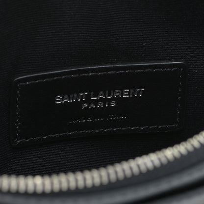 Saint Laurent Smooth Calfskin Monogram Bill Pouch Black 7 of 11