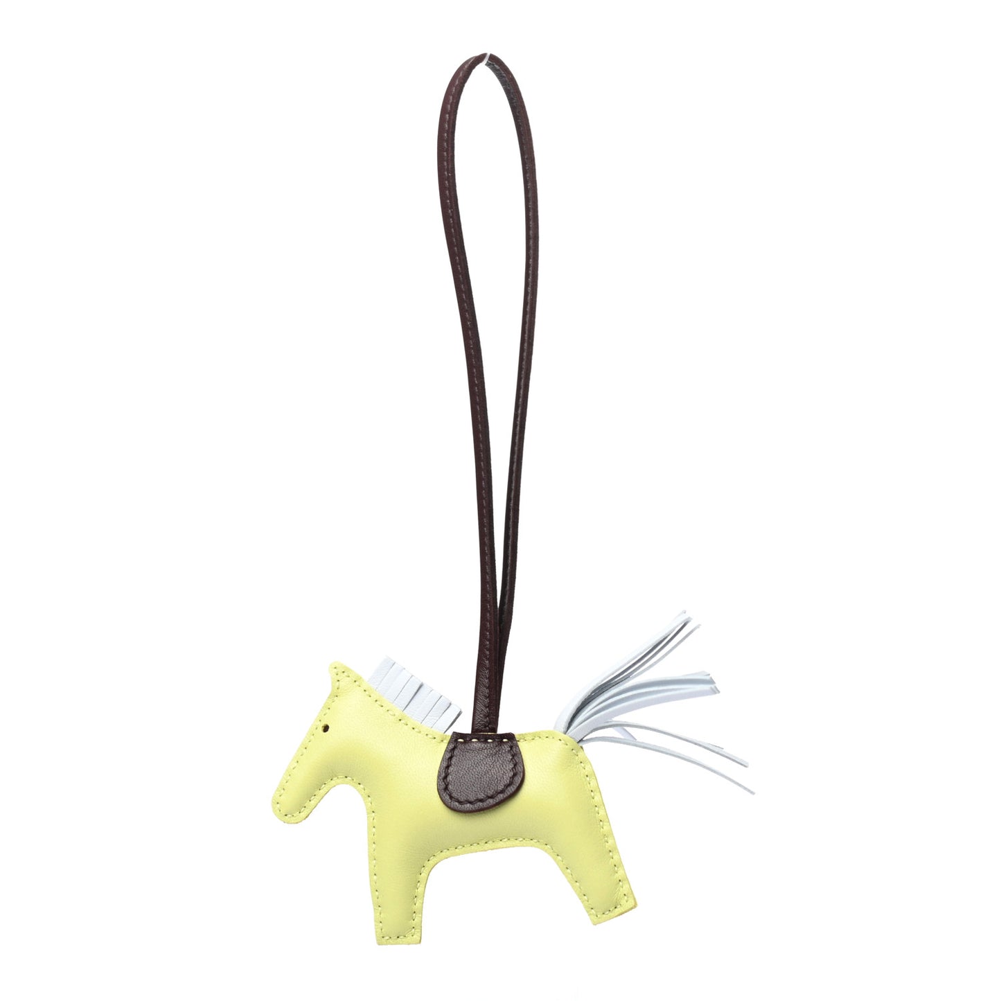 Milo Lambskin Grigri Rodeo Horse Bag Charm PM Jaune Bourgeon Bleu Brume Rouge Sellier