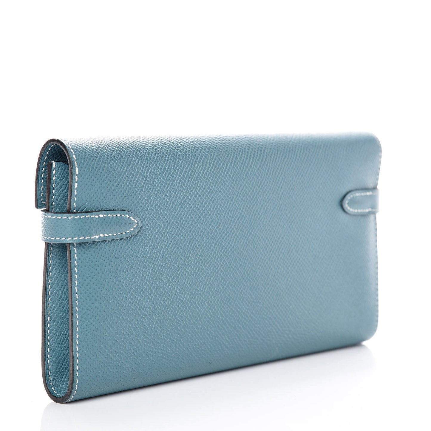 Epsom Kelly Longue Wallet Blue Jean