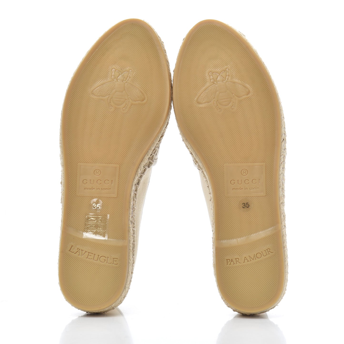 Canvas Logo Espadrilles 35 Greggio White