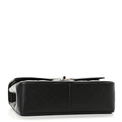 Chanel Caviar Quilted Jumbo Double Flap Black 3 of 8