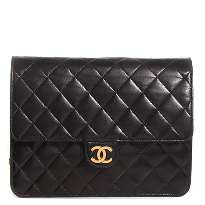 Chanel Lambskin Quilted Small Single Flap Black 1 of 6