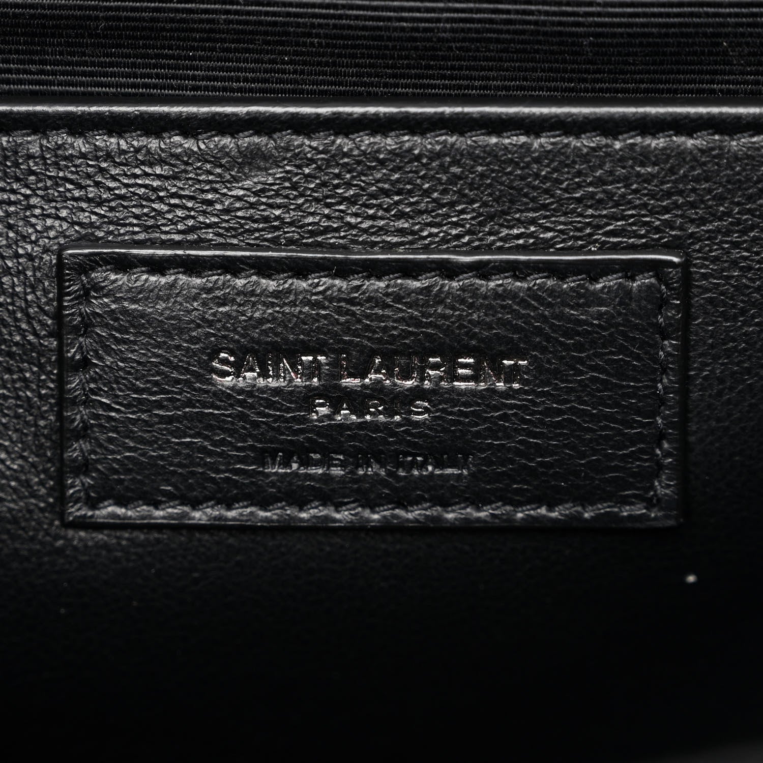 Saint Laurent Grain De Poudre Textured Mixed Matelasse Triquilt Medium Monogram Monochrome Satchel Black 6 of 11