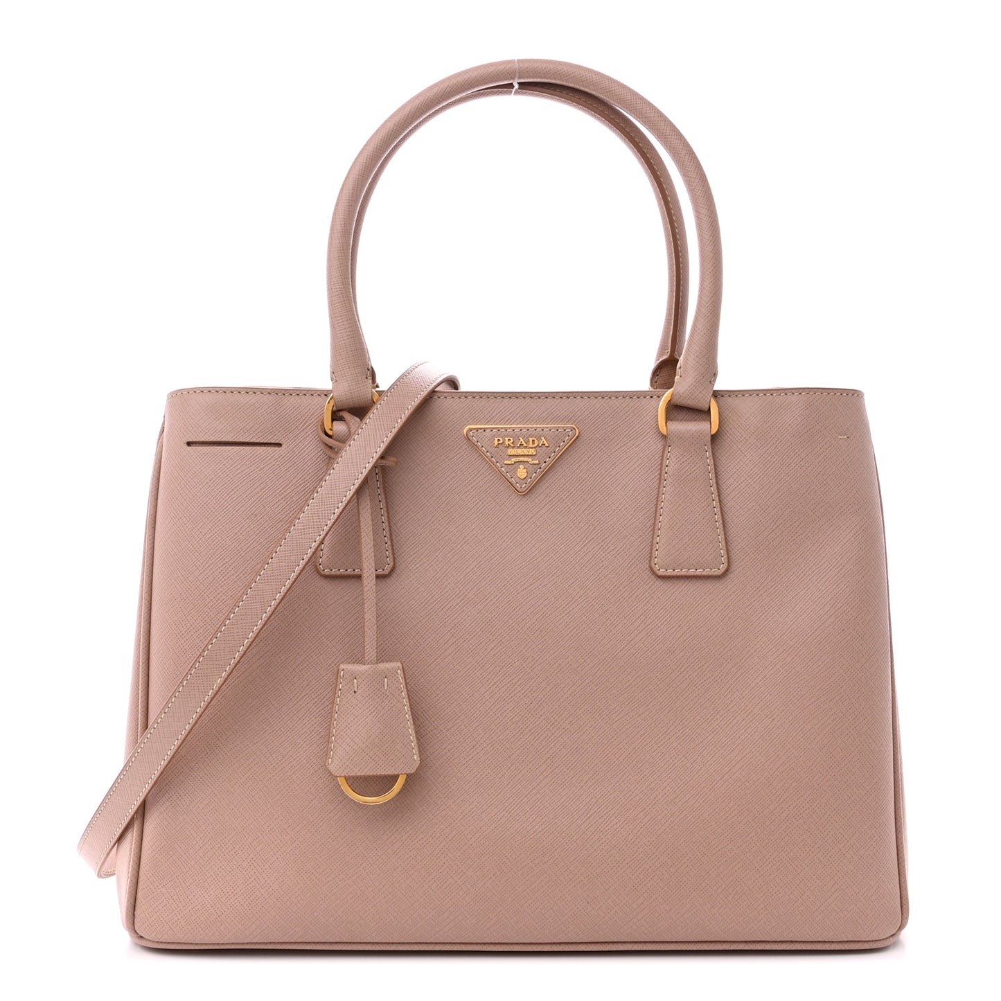 Saffiano Lux Medium Tote Cammeo