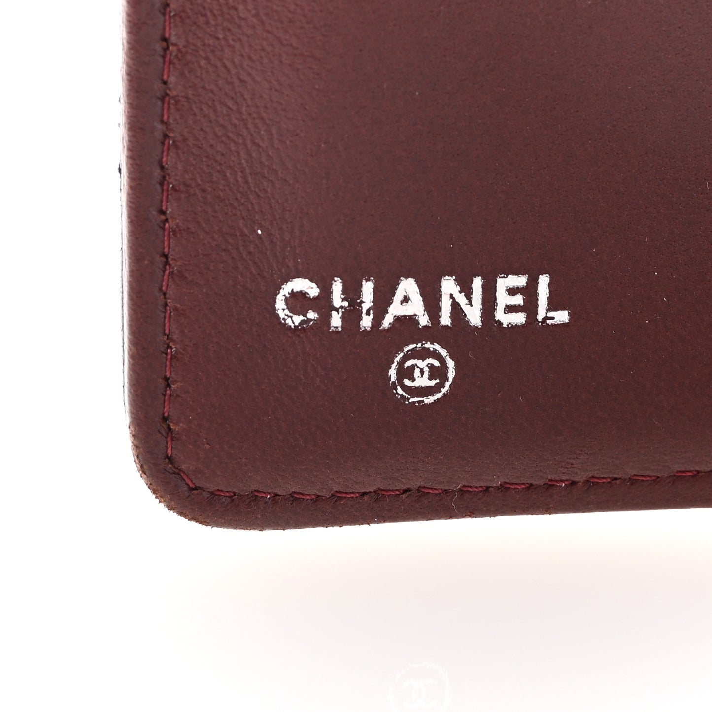 Lambskin Quilted Yen Wallet Black