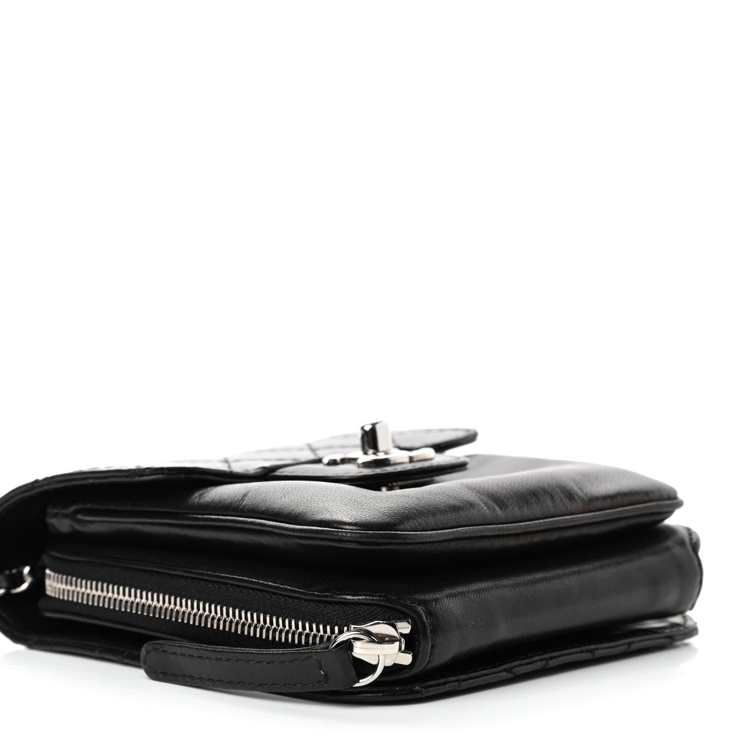 Chanel Lambskin Quilted Mini Crossbody Flap Black 3 of 4