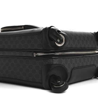 Gucci GG Supreme Monogram Gran Turismo Suitcase Black Grey 8 of 13