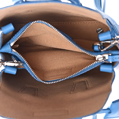 MCM Grained Calfskin X-Mini Milla Tote Tile Blue 5 of 12