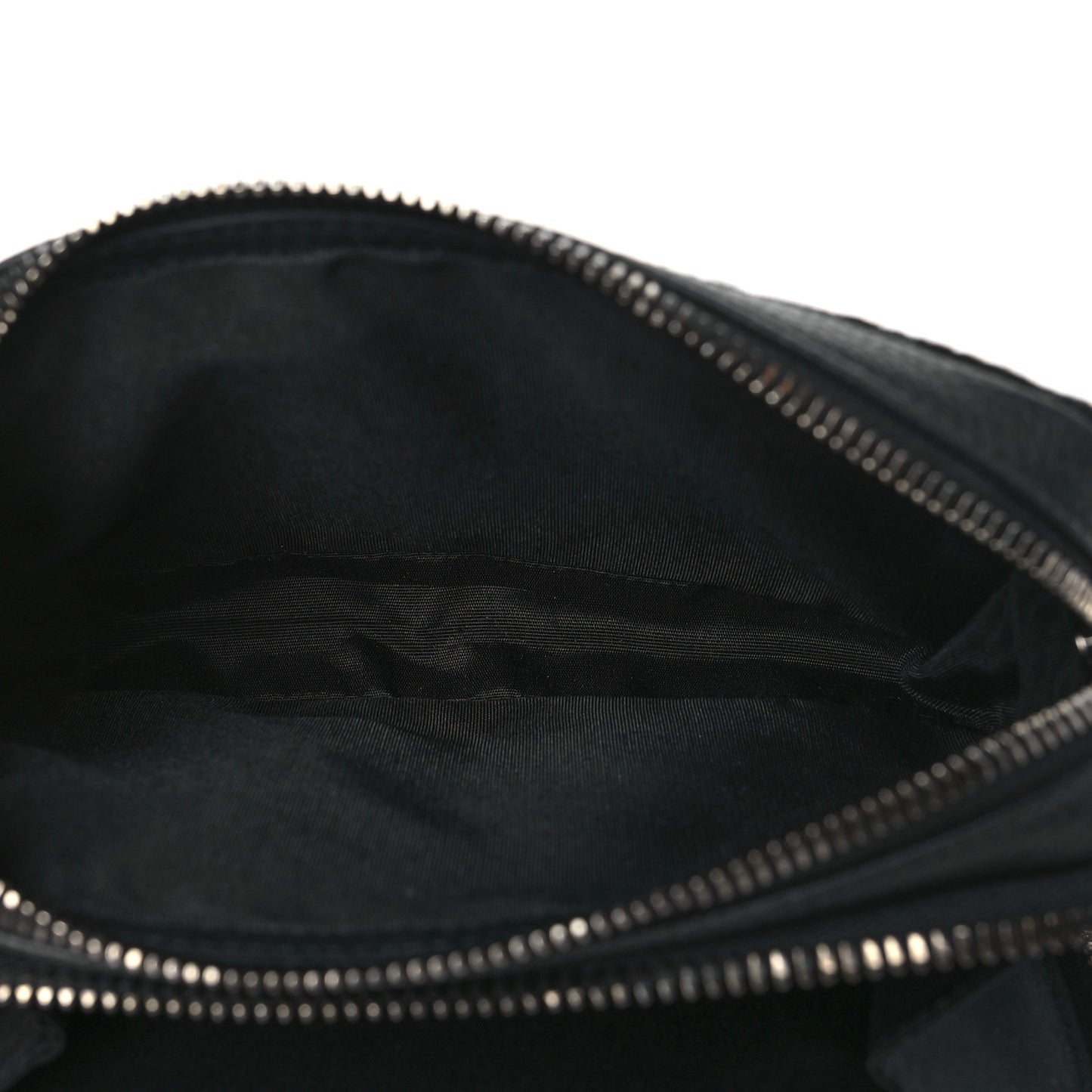Oblique Zipped With Strap Pouch Black