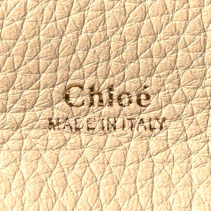 Chloe Shiny Grained Calfskin Medium Aby Day Shoulder Bag Blondie Beige 6 of 10