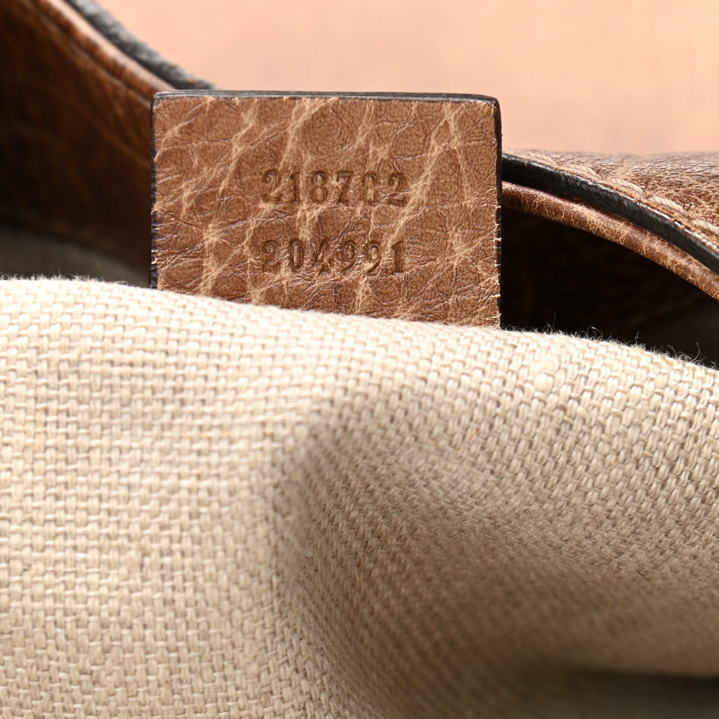 Grained Calfskin Medium Charlotte Hobo Light Brown