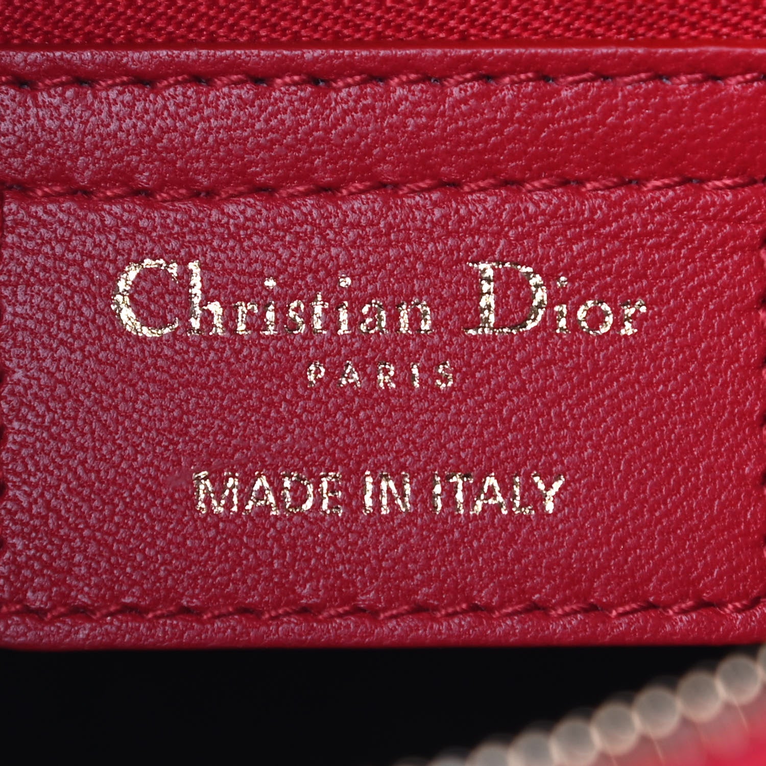 Christian Dior Lambskin Cannage Large Lady Dior Red 5 of 8