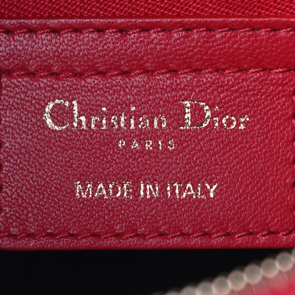 Christian Dior Lambskin Cannage Large Lady Dior Red 5 of 8