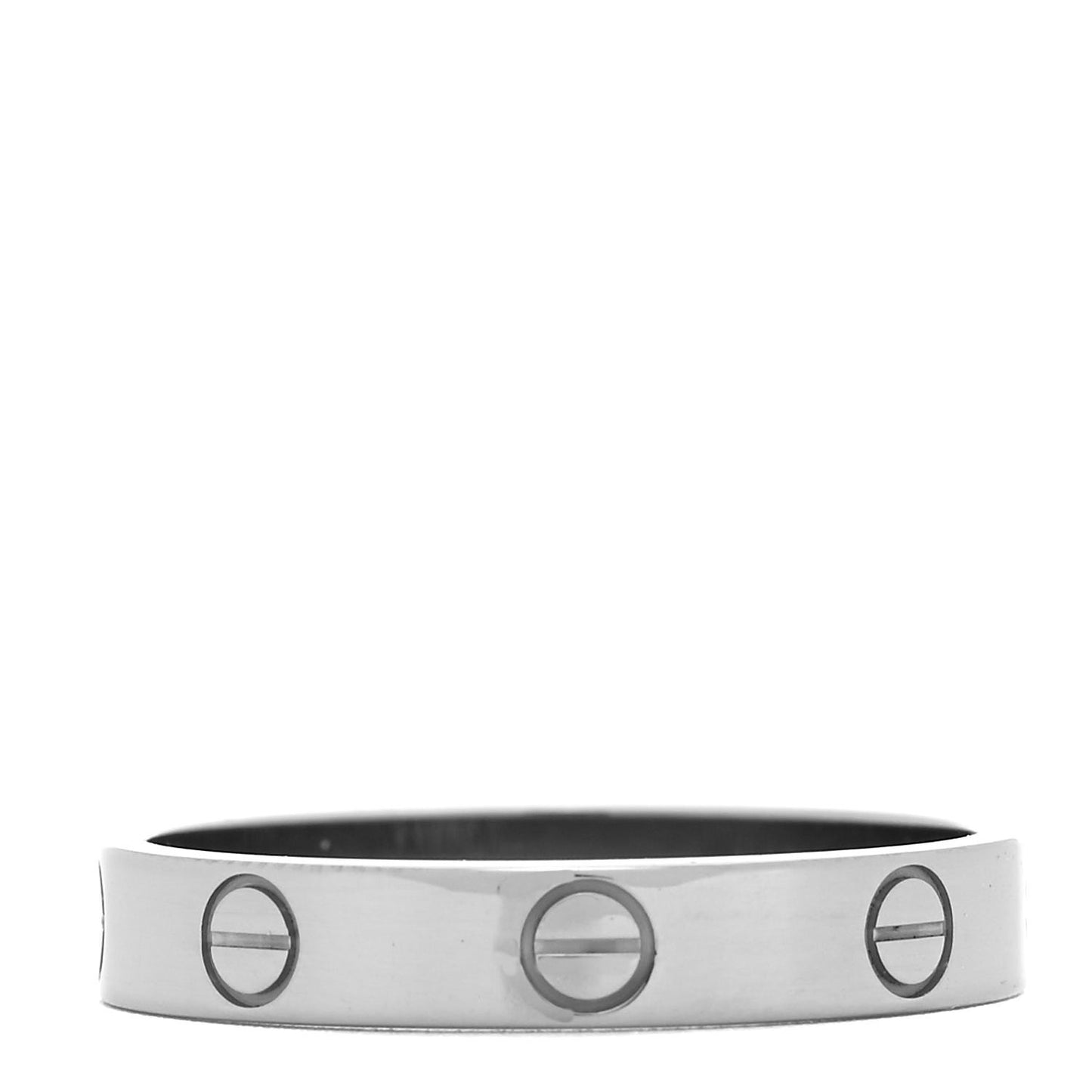 18K White Gold 3.5mm LOVE Wedding Band Ring 57 8