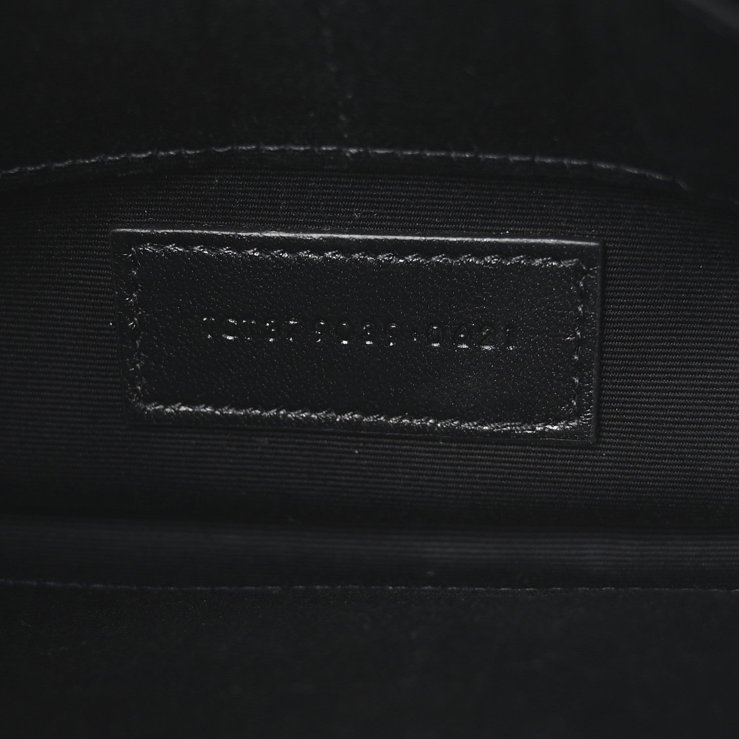 Saint Laurent Calfskin Matelasse Chevron Monogram A5 Wristlet Black 7 of 7