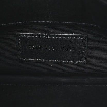 Saint Laurent Calfskin Matelasse Chevron Monogram A5 Wristlet Black 7 of 7
