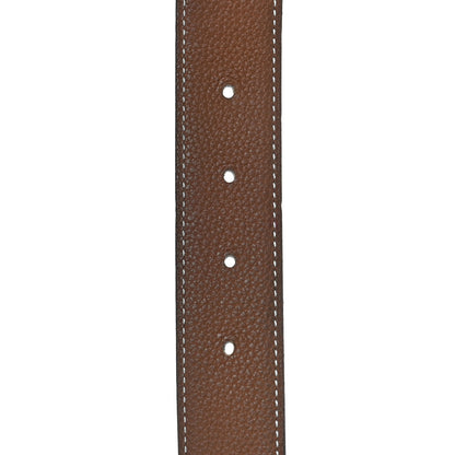 Hermes Box Togo 32mm H Belt 80 Black Gold 4 of 5