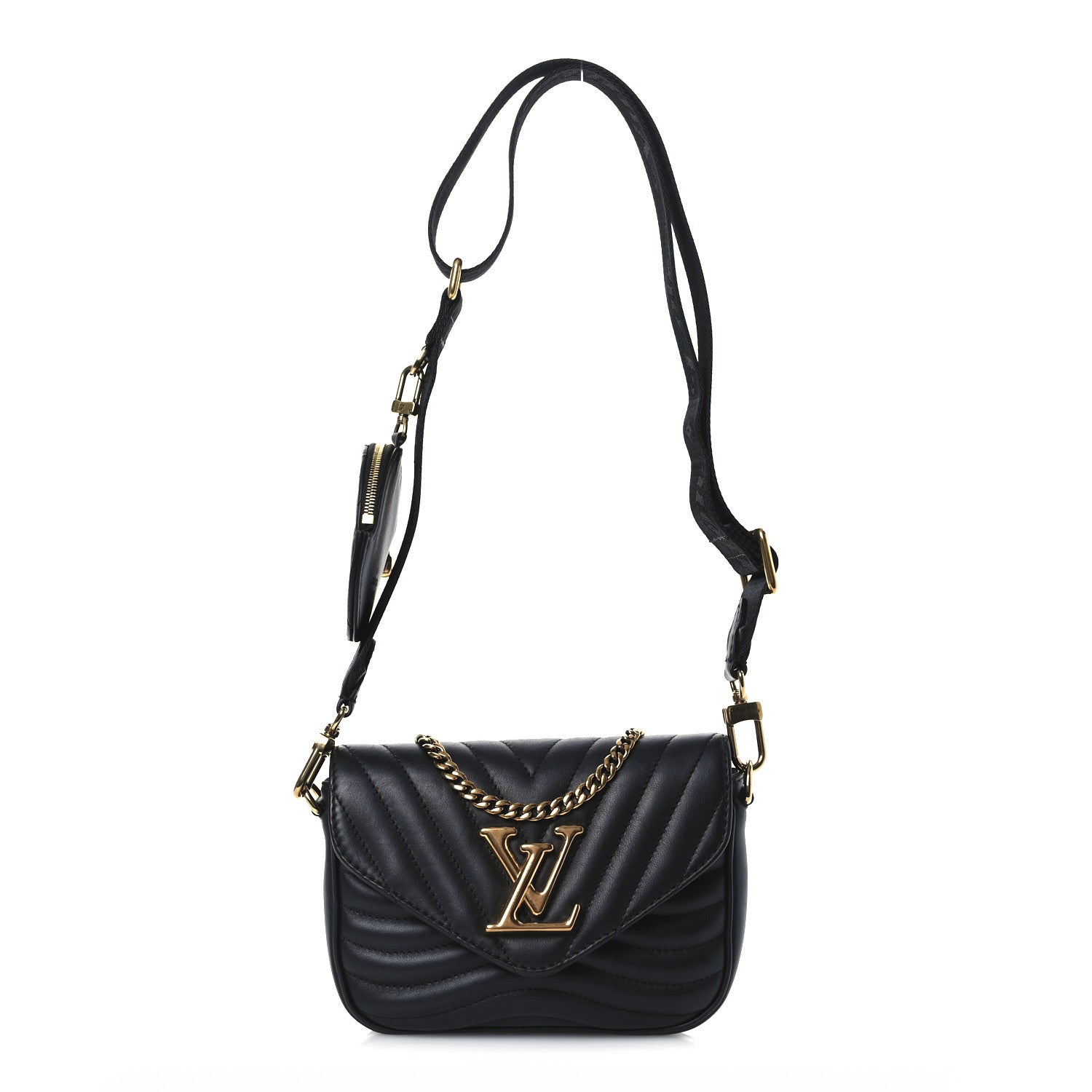 Louis Vuitton Calfskin New Wave Multi Pochette Black 1 of 11