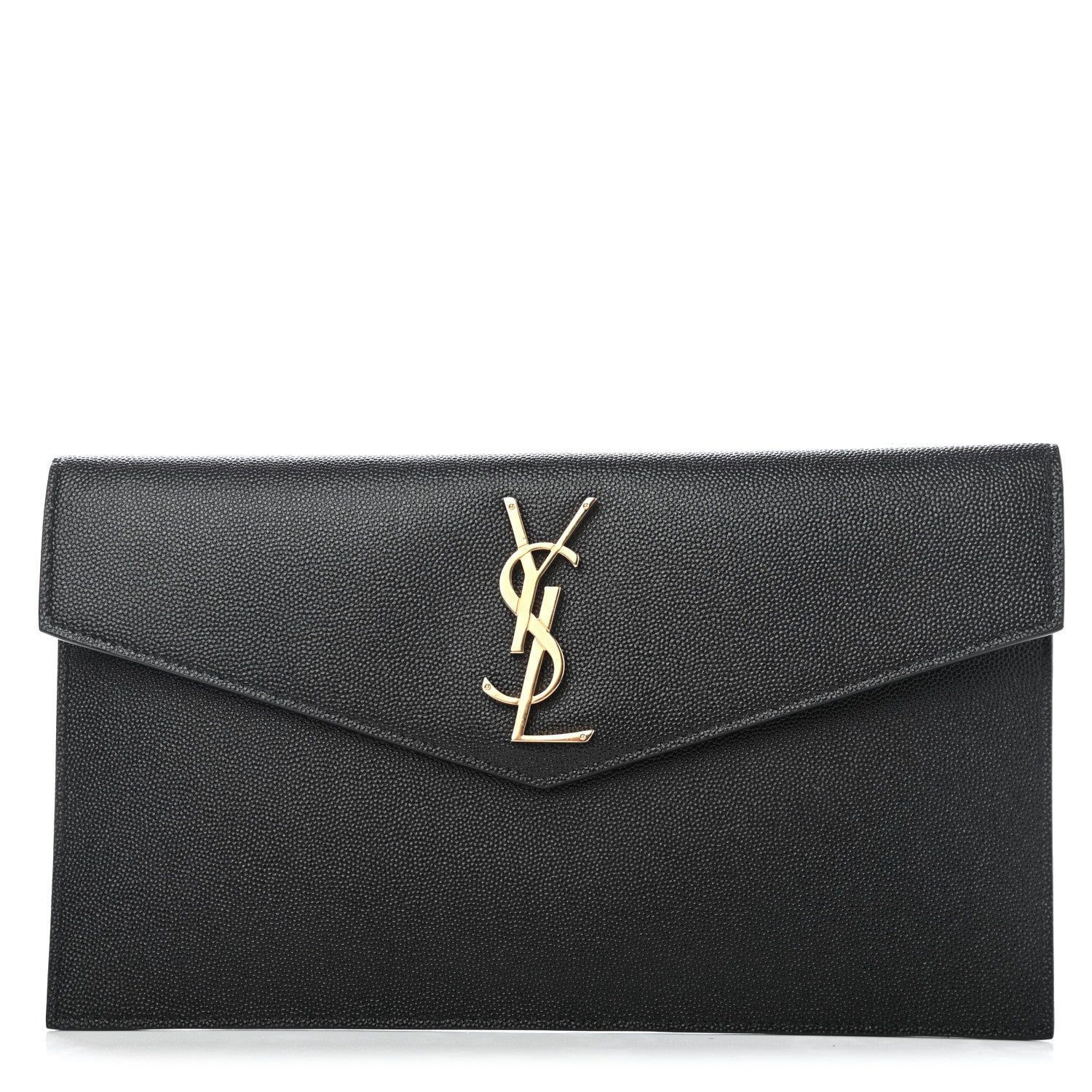 Saint Laurent Grain De Poudre Uptown Pouch Black 1 of 4