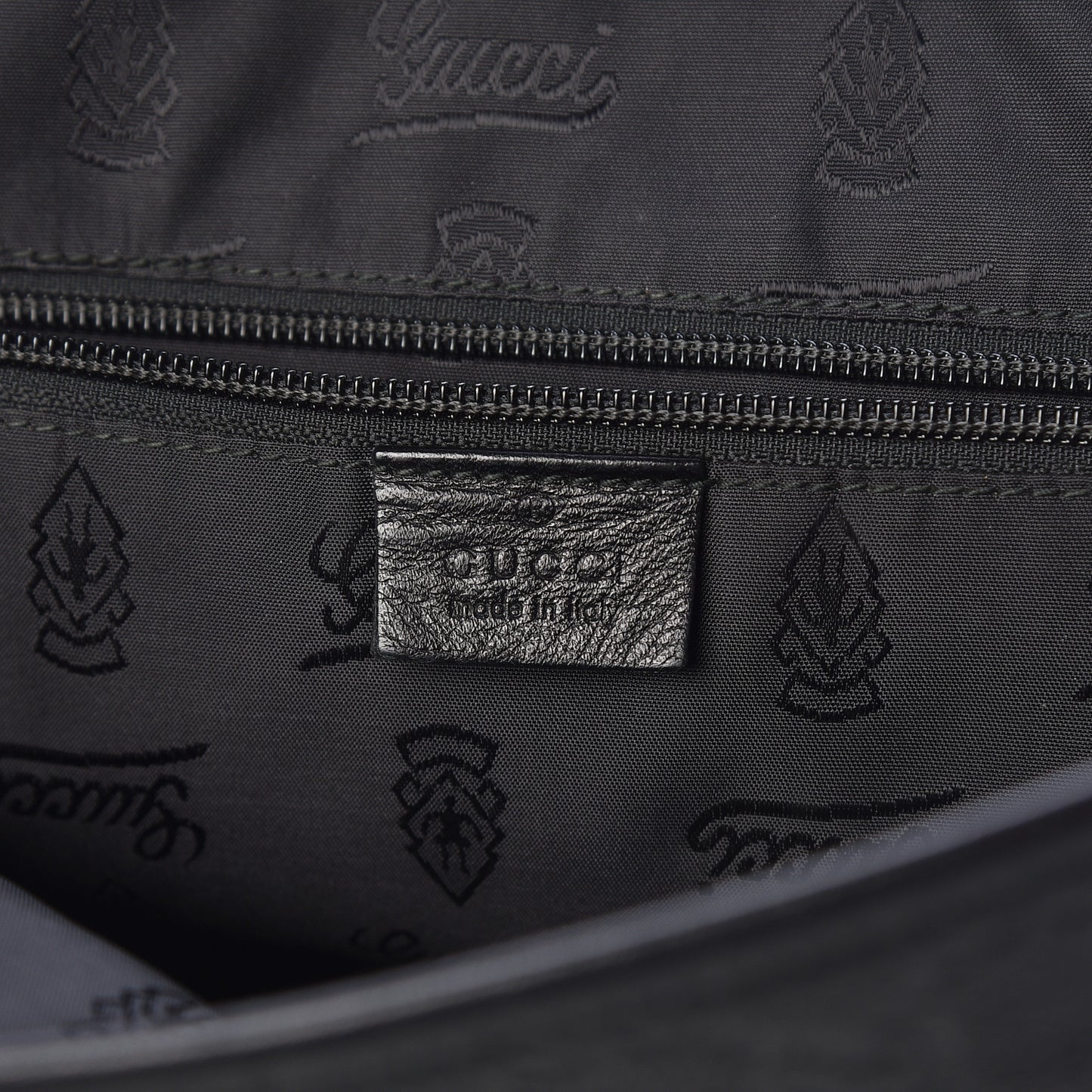 Guccissima Medium Flap Messenger Bag Black