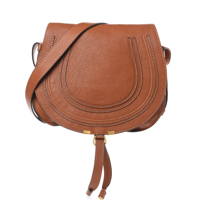 Chloe Calfskin Medium Marcie Round Crossbody Bag Tan 1 of 14