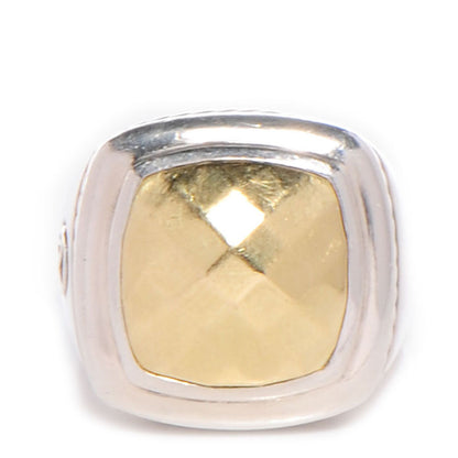 David Yurman Sterling Silver 18K Yellow Gold 20mm Albion Dome Statement Ring 57 8 1 of 6