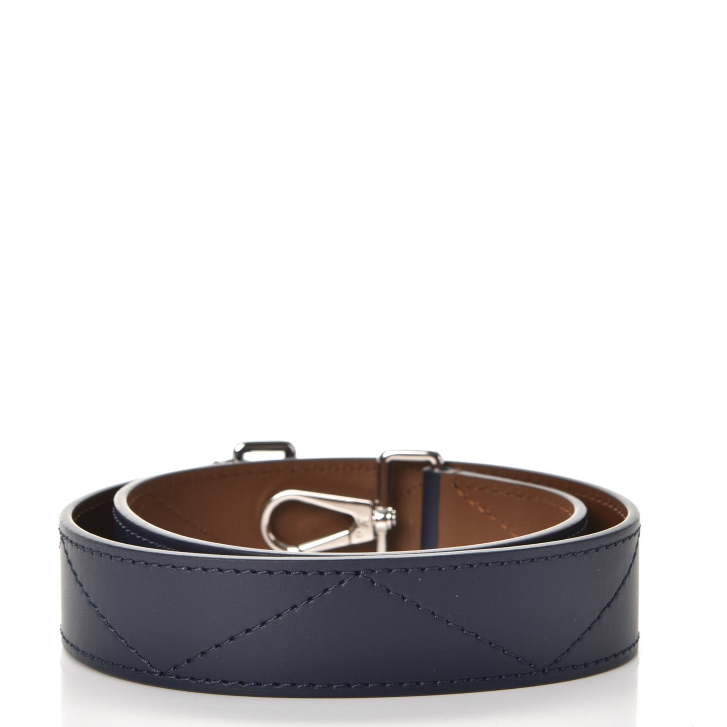 Calfskin Very One Handle Shoulder Strap Navy