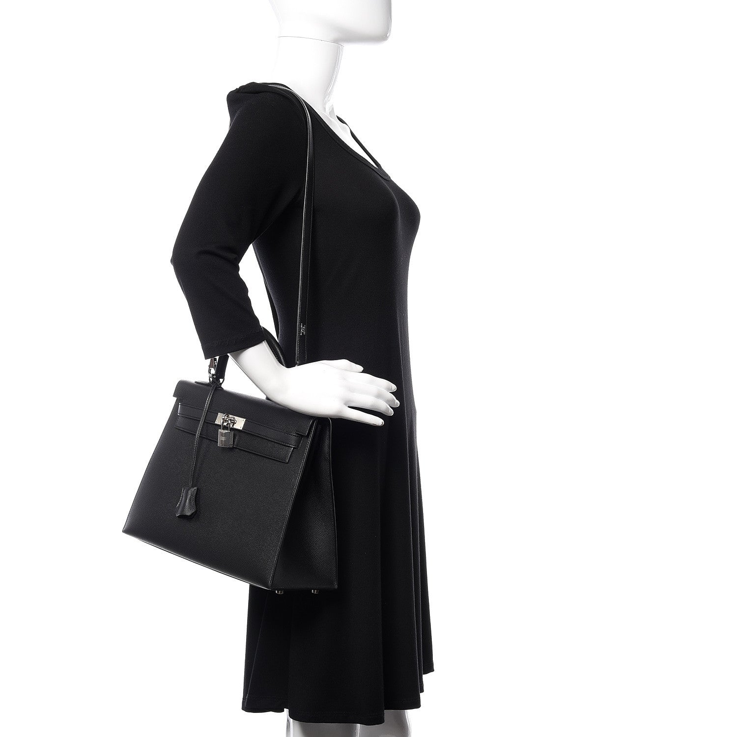 Hermes Epsom Kelly Sellier 32 Black 2 of 36
