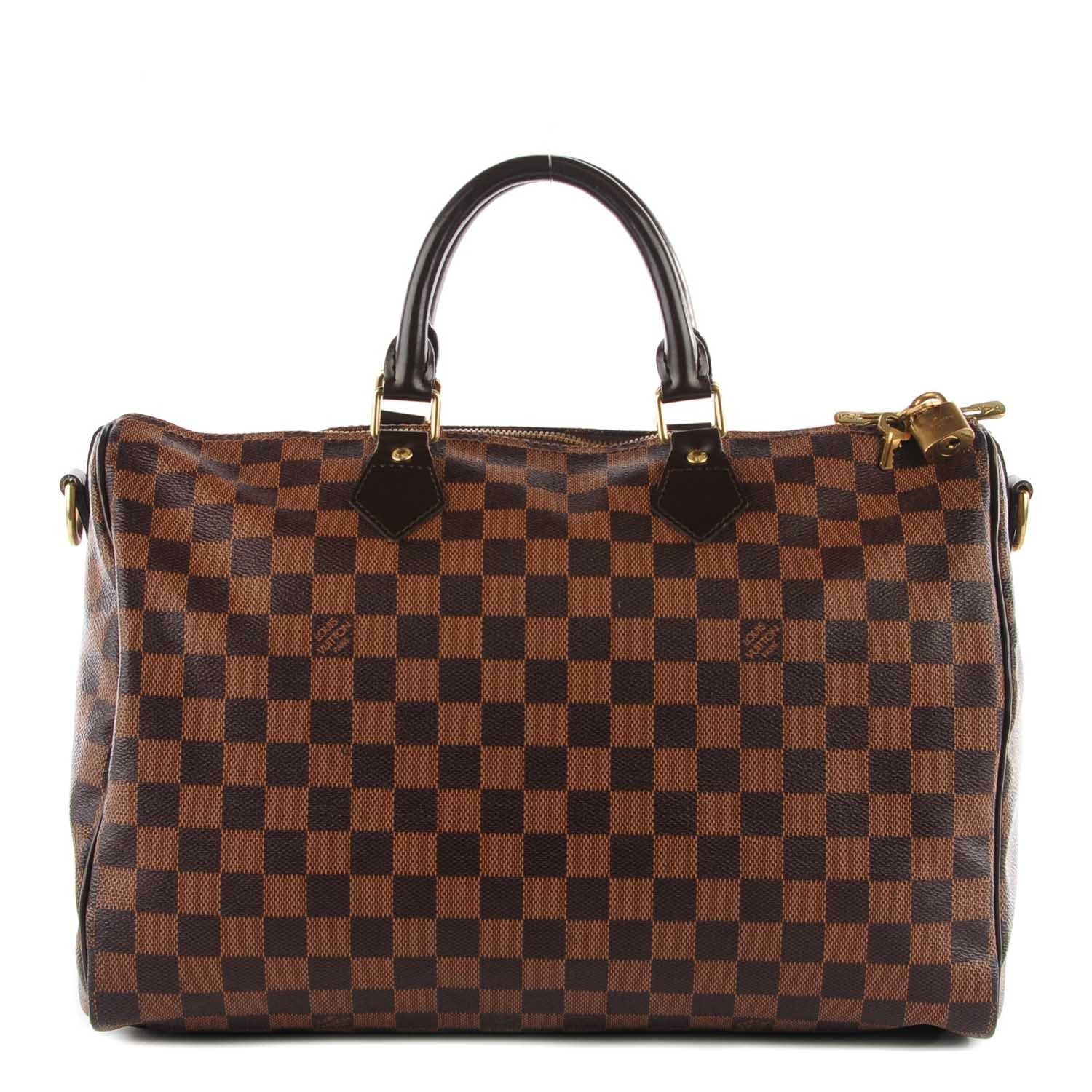 Louis Vuitton Damier Ebene Speedy Bandouliere 35 1 of 8