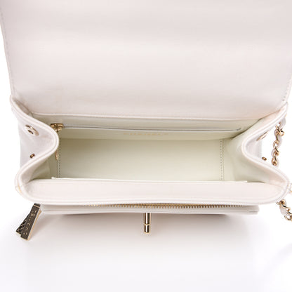 Chanel Caviar Quilted Medium Business Affinity Flap White 5 of 17