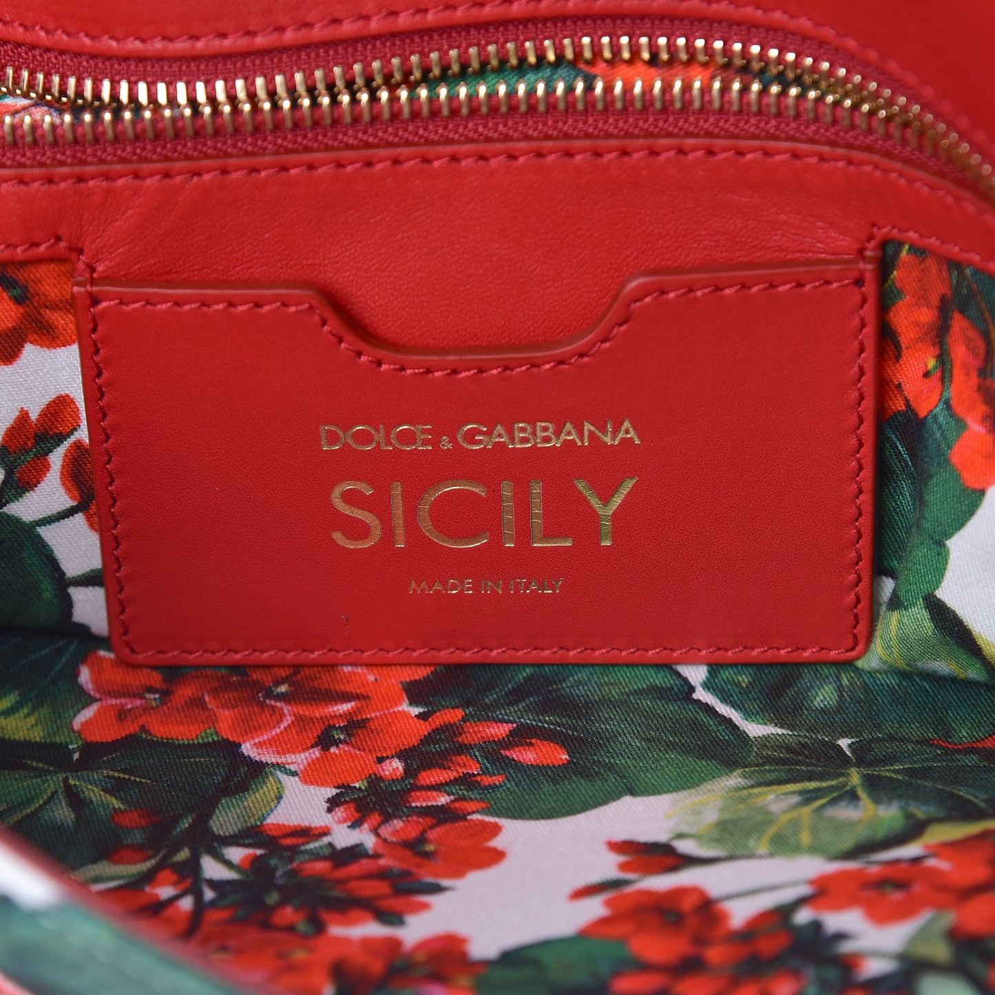 Canvas Court Printed Floral Extra Large Sicily Satchel Red Multicolor