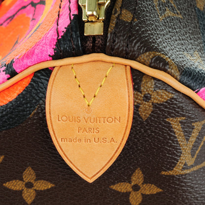 Louis Vuitton Monogram Roses Speedy 30 6 of 7