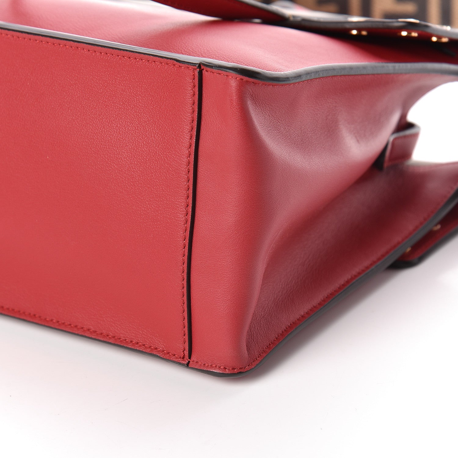 Fendi Vitello Grace FF 1974 Small Flip Tote Fragola Sepia 10 of 10