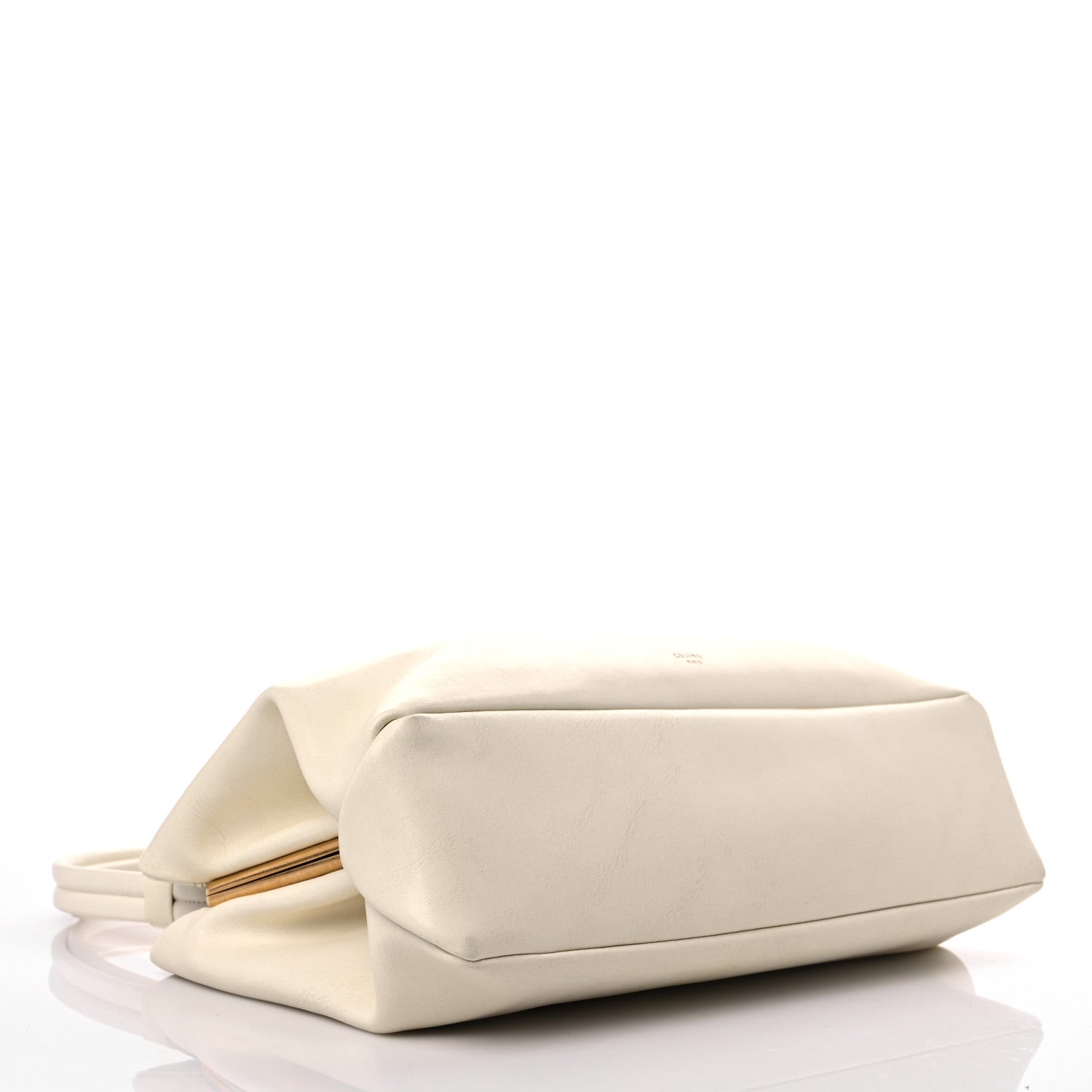 Celine Smooth Calfskin Eyelet Small Top Handle Bag White 4 of 16