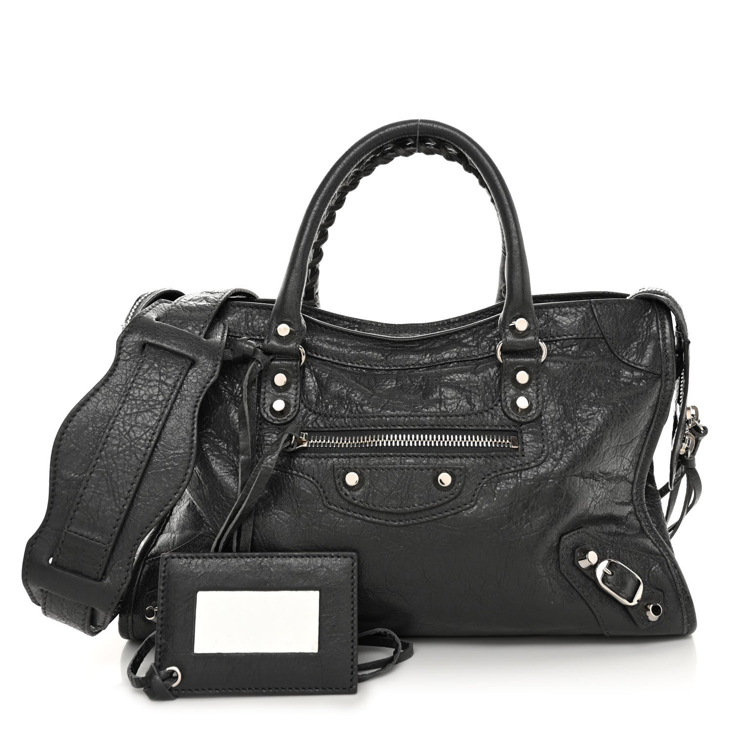 Balenciaga Agneau Classic Silver Hardware S City Black 1 of 10