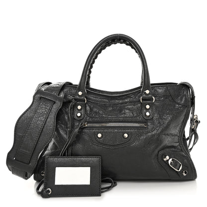 Balenciaga Agneau Classic Silver Hardware S City Black 1 of 10