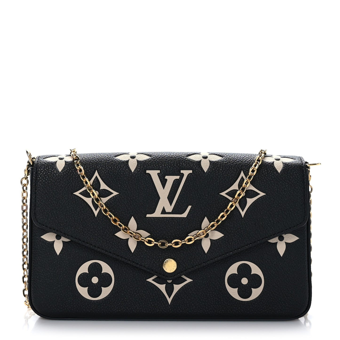 Empreinte Monogram Giant Felicie Pochette Black Beige