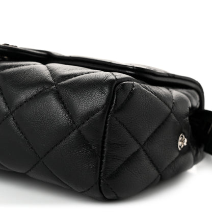 Chanel Lambskin Quilted Flap Cosmetic Case Black 10 of 10