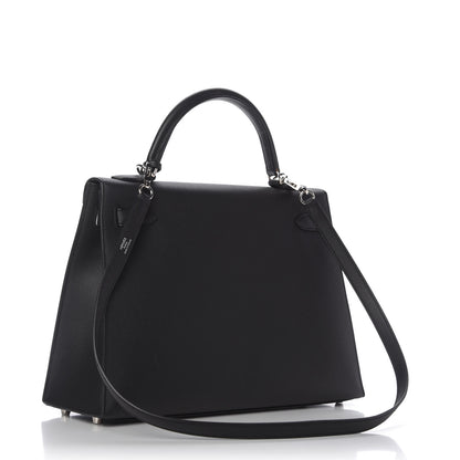 Hermes Epsom Kelly Sellier 32 Black 3 of 11