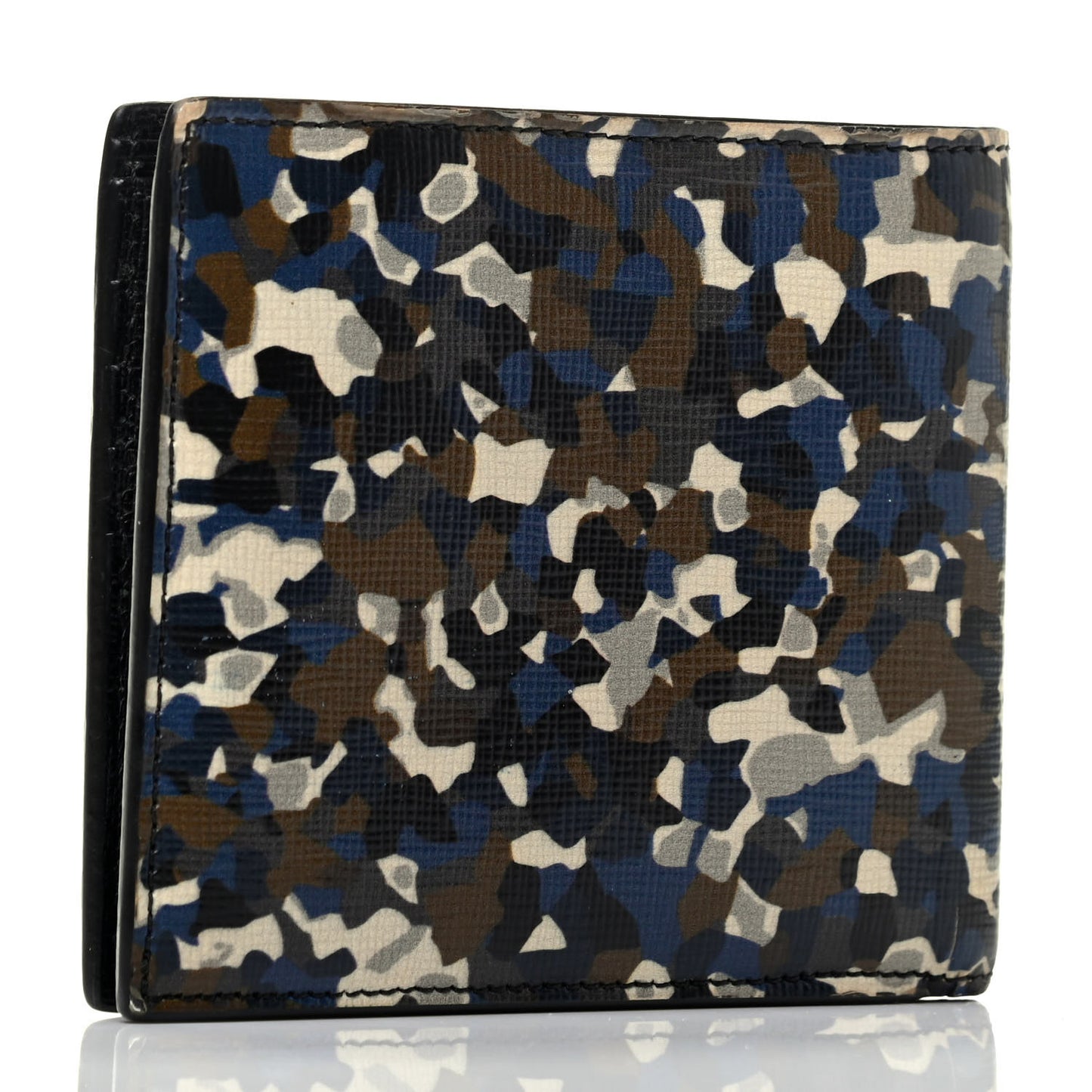 Vitello Elite Granite Monster Eyes Bi-fold Wallet Navy